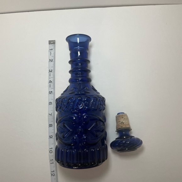 Vintage Cobalt Blue Decanter - Picture 2 of 7